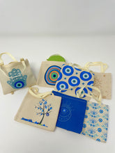 Load image into Gallery viewer, Olive oil soap in Evil Eye design Bag