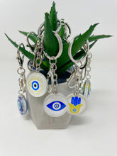 Load image into Gallery viewer, Evil eye and hamsa assortment keychain