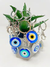 Load image into Gallery viewer, Evil eye and hamsa assortment keychain