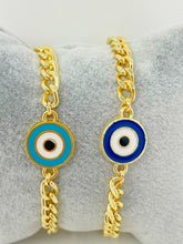 Load image into Gallery viewer, Evil Eye Chain Bracelet