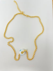 Gold Plated Evil Eye Chain Necklace(GPEENW)