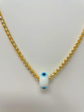 Load image into Gallery viewer, Gold Plated Evil Eye Chain Necklace(GPEENW)