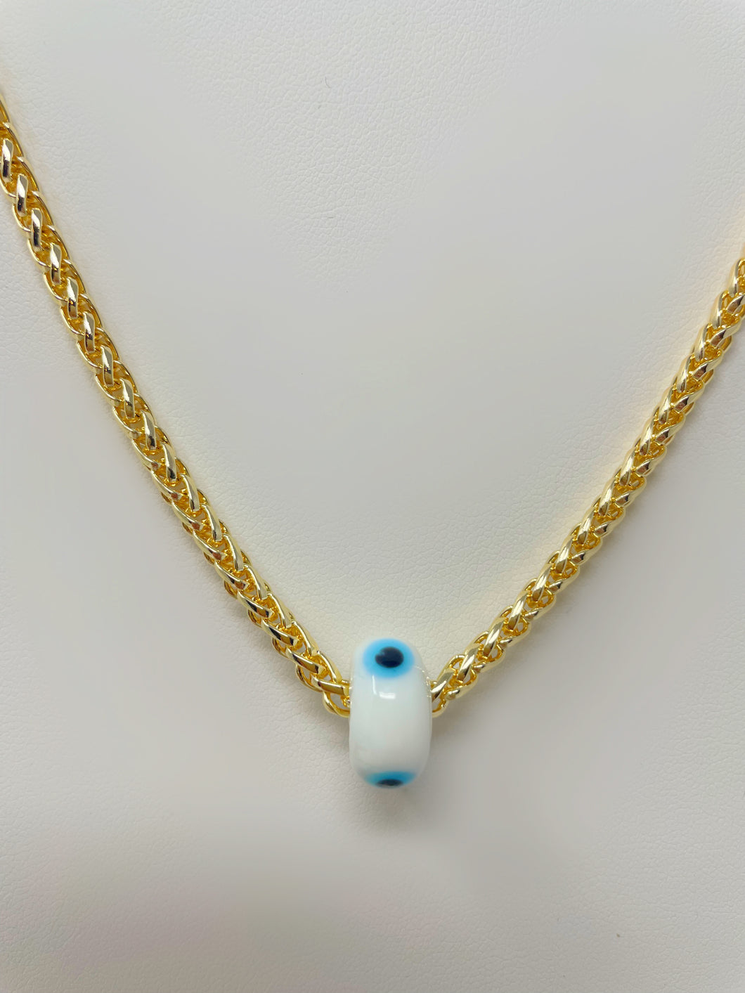 Gold Plated Evil Eye Chain Necklace(GPEENW)