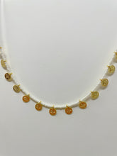 Load image into Gallery viewer, Colourful Beads Gold Plated Coin Necklace(CBGC)