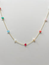 Load image into Gallery viewer, Rainbow Stones Gold Plated Necklace