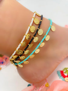 Miyuki Beads Gold Plated Anklet (MBA)