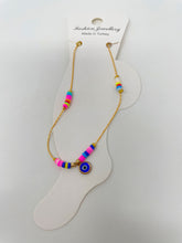 Load image into Gallery viewer, Colourful Beads Evil Eye Anklet