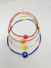 Load image into Gallery viewer, Rainbow Evil Eye Beads Necklace