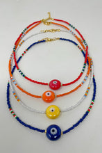 Load image into Gallery viewer, Rainbow Evil Eye Beads Necklace