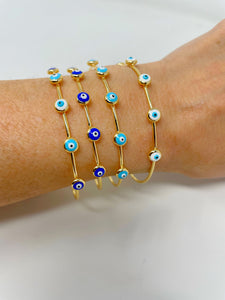 Evil Eye Bangle Bracelet