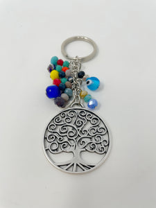 Pewter Crystal beads keychain(PCBKC)