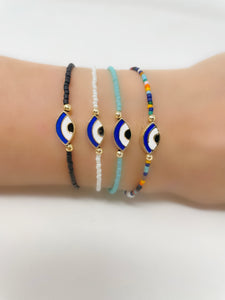 Lucky eye beads bracelet