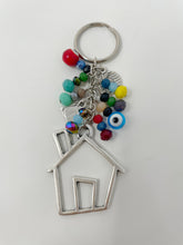 Load image into Gallery viewer, Pewter Crystal beads keychain(PCBKC)