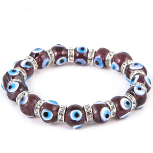 Glass beads bracelet M