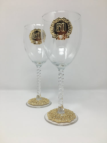 CVC A050 50th. Anniversary wine glasses.