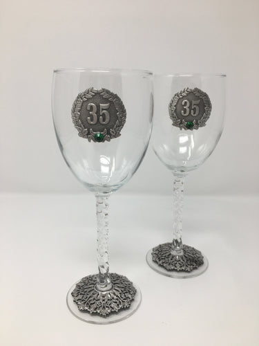 CVC A035 35th.Anniversary wine glasses.