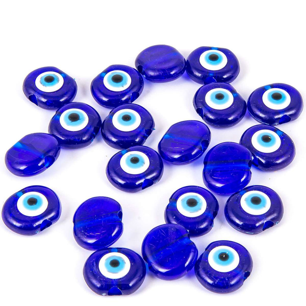 Glass blue evil eye beads(GBEE)