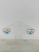 Load image into Gallery viewer, Heart 416L Stainless Steel Gold Plated Earrings