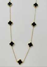 Load image into Gallery viewer, Seven Clovers Gold plated necklace