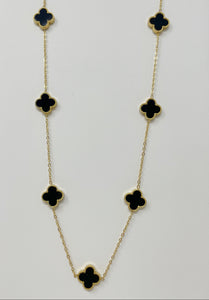 Seven Clovers Gold plated necklace