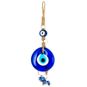 Azur glass evil eye wall decoration