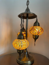 Load image into Gallery viewer, Mosaic 3 globes table lamp