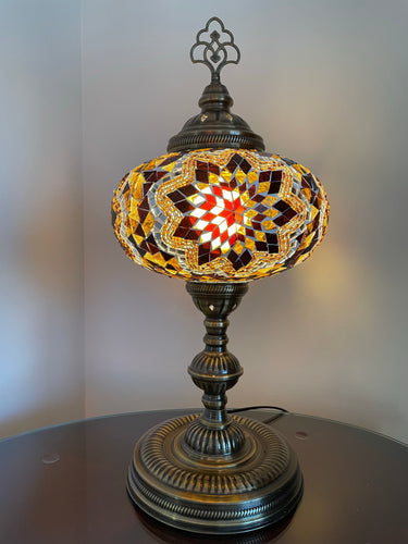 Mosaic table lamp XL ASH