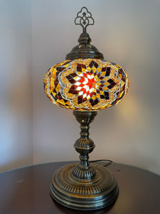 Mosaic table lamp XL ASH