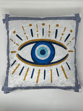 Load image into Gallery viewer, Evil eye cushion cover