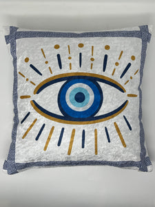 Evil eye cushion cover