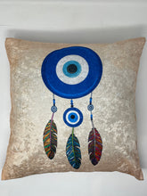 Load image into Gallery viewer, Evil eye cushion cover