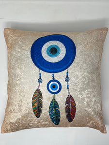 Evil eye cushion cover