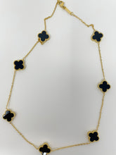 Load image into Gallery viewer, Seven Clovers Gold plated necklace