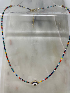 Lucky eye beads necklace