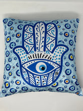 Load image into Gallery viewer, Evil eye cushion cover