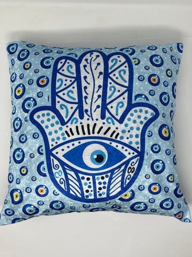 Evil eye cushion cover