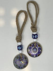 Boho evil eye wall decoration