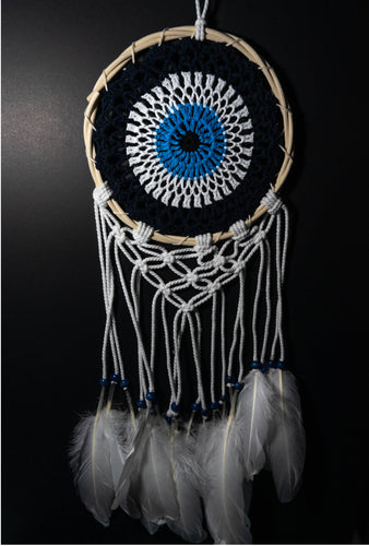 Bamboo evil eye dreamcatcher L