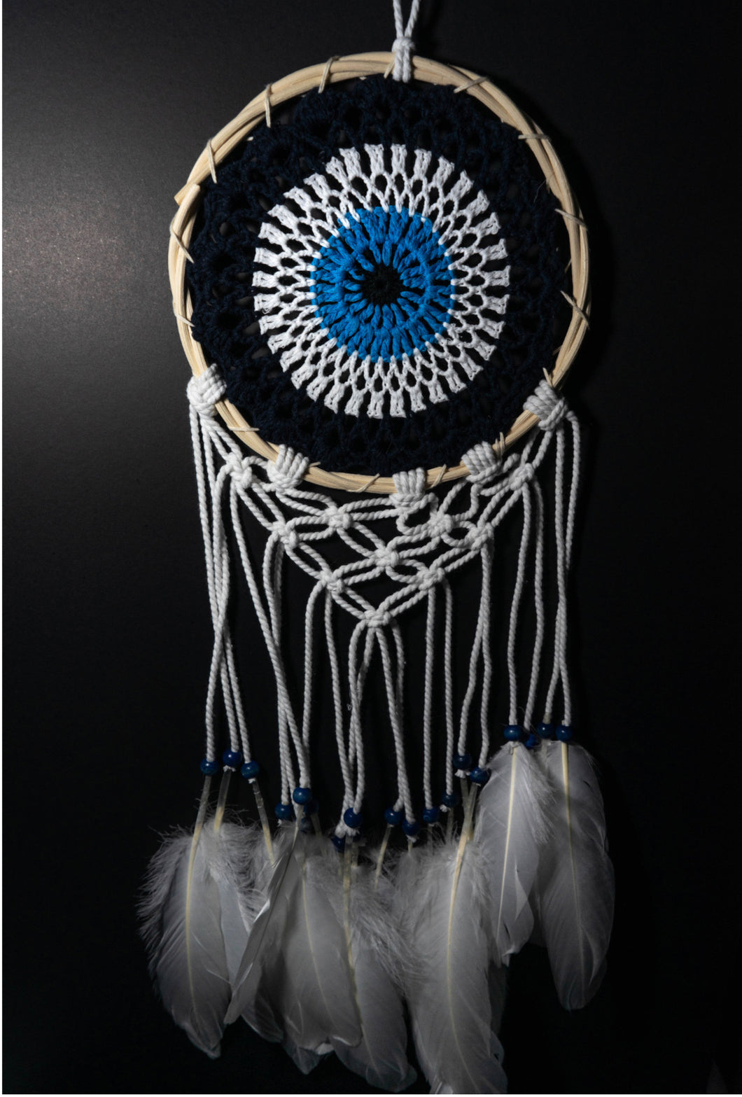 Bamboo evil eye dreamcatcher L