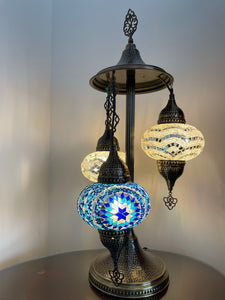 Mosaic 3 globes table lamp