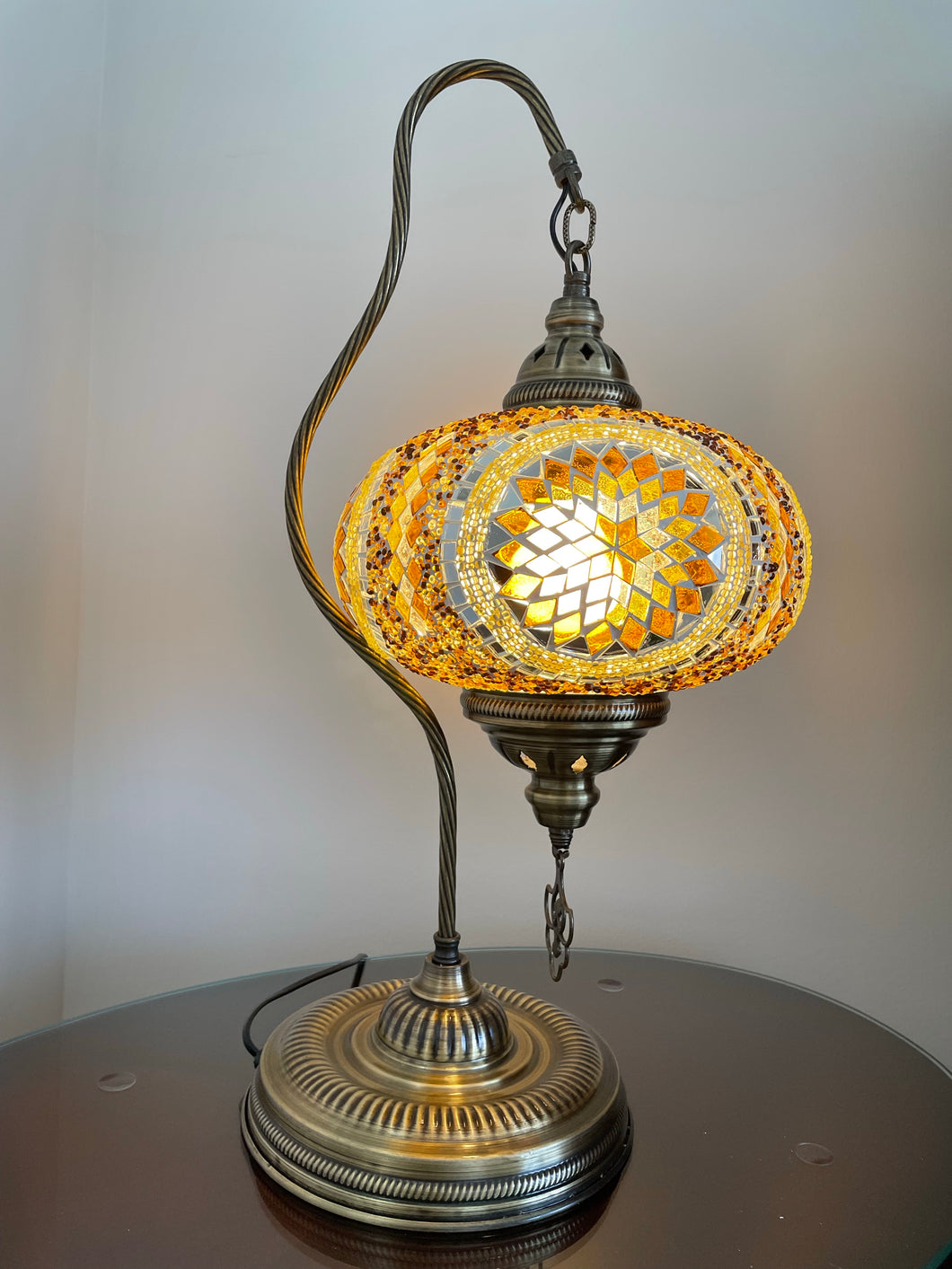 Swan mosaic table lamp XLM ASM