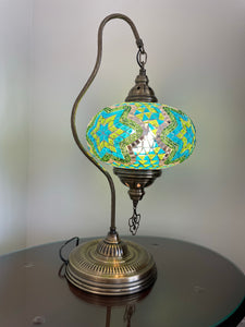 Swan mosaic table lamp XL TSG