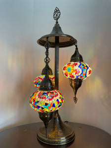 Mosaic 3 globes table lamp