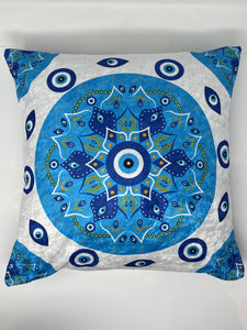 Evil eye cushion cover