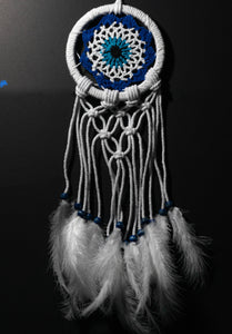 Macramé evil eye dreamcatcher L