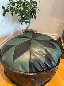 Leather Pouf