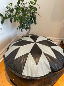 Leather Pouf