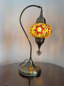 Mosaic large globe table lamp