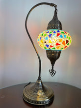 Load image into Gallery viewer, Mosaic large globe table lamp