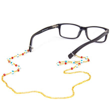 Load image into Gallery viewer, Evil eye beaded eyeglasses chain